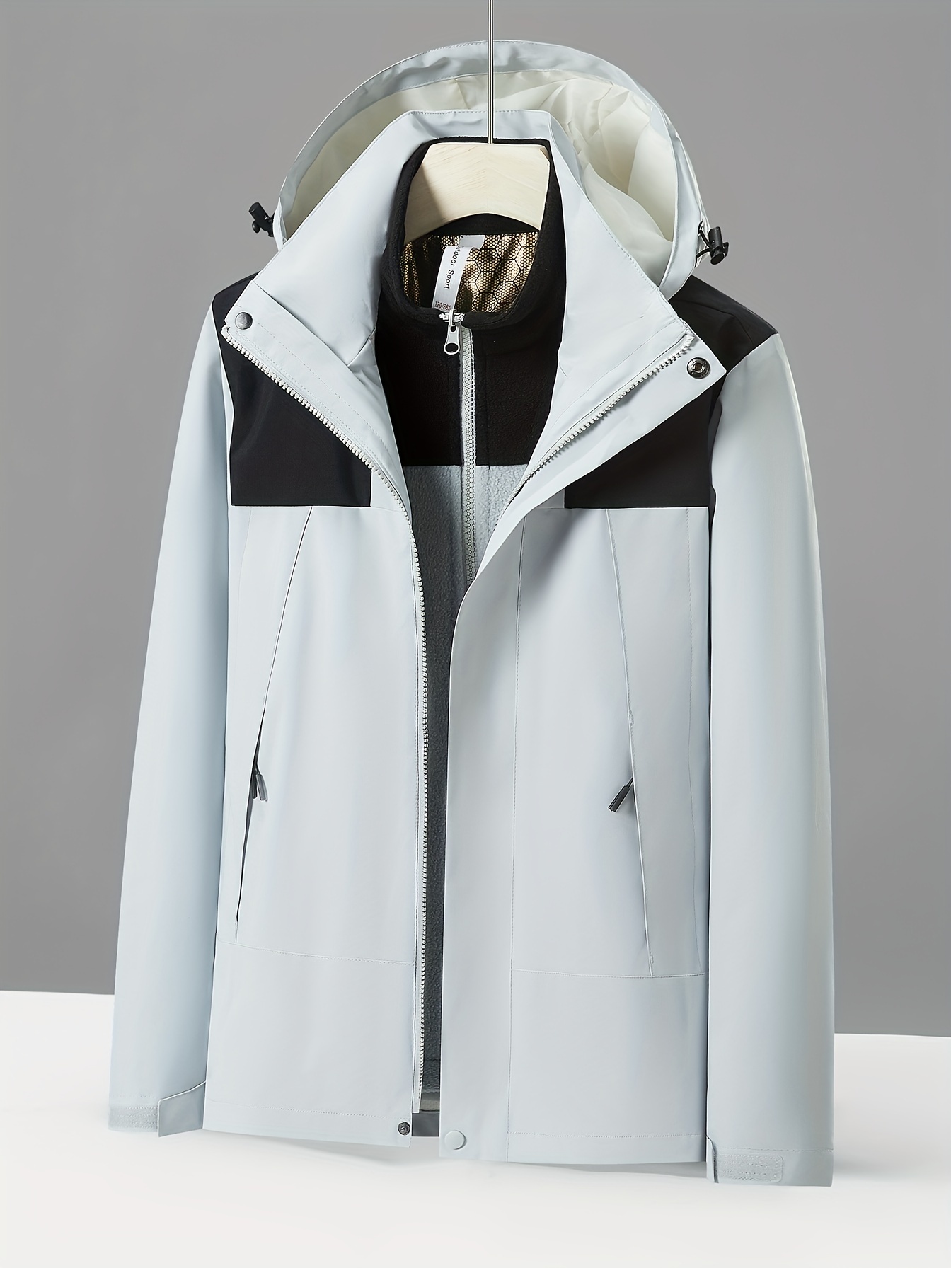 womens 3 in 1 winter outdoor jacket set waterproof warm with detachable fleece liner hooded for hiking travel details 7