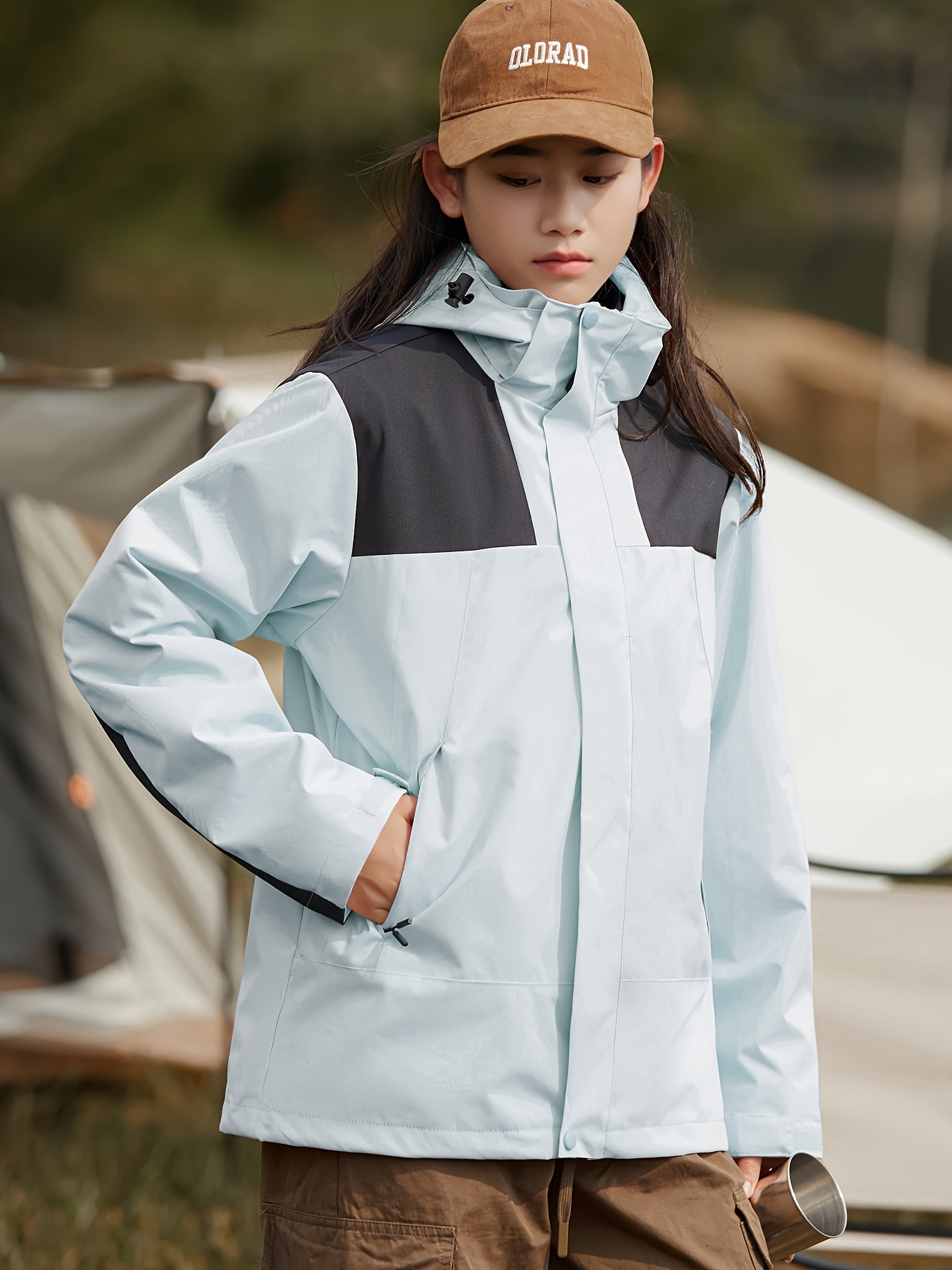 womens 3 in 1 winter outdoor jacket set waterproof warm with detachable fleece liner hooded for hiking travel details 10