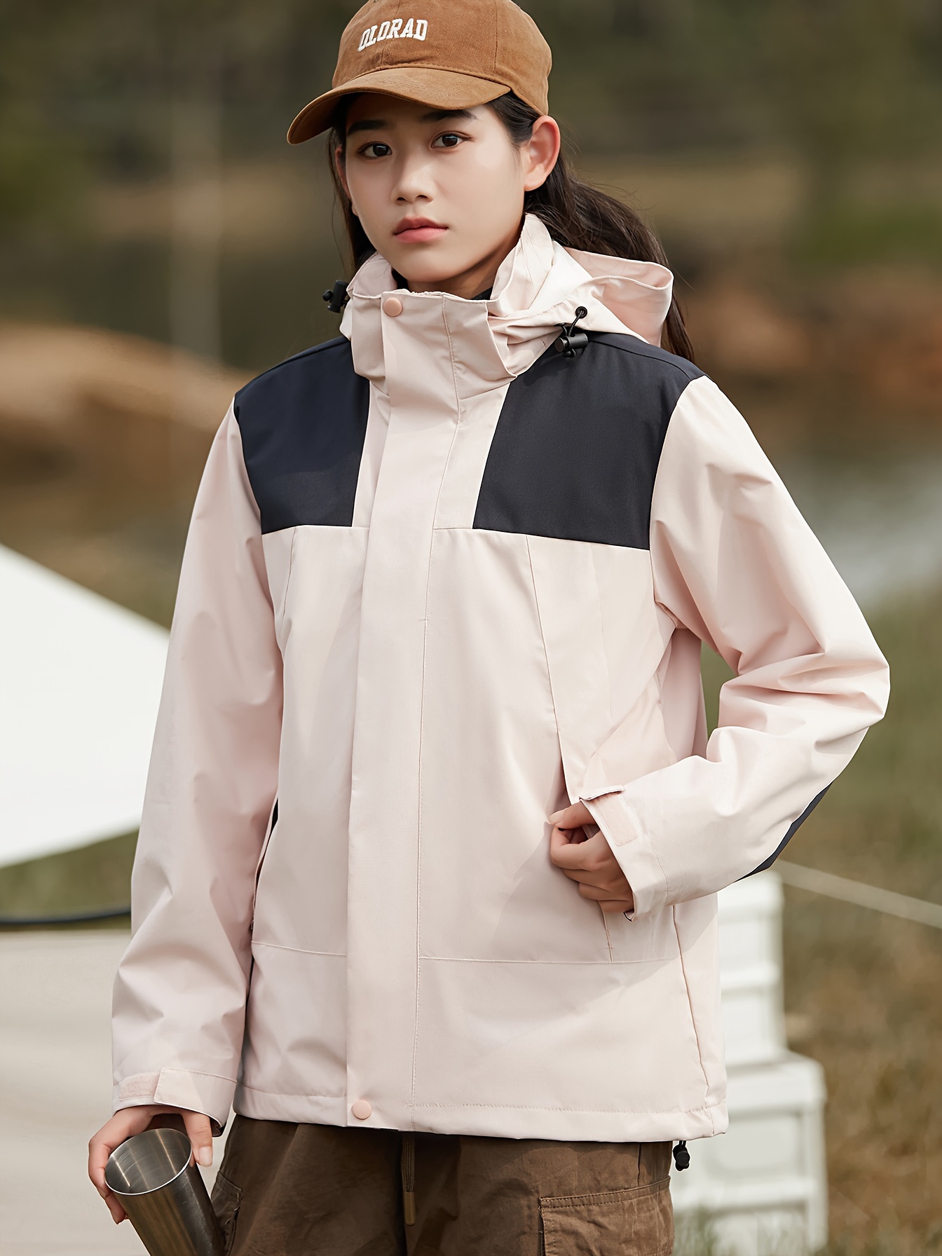 womens 3 in 1 winter outdoor jacket set waterproof warm with detachable fleece liner hooded for hiking travel details 16