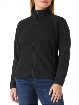 Women's Outdoor Sports Plush Jacket, Plus Size Solid Color Zipper Warm Soft Long Sleeve Lightweight Fleece Jacket